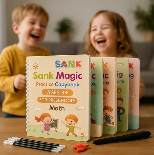 Sank Magic Practice Copybook (4 BOOKS,1 PEN,1 GRIP,10 REFILL)